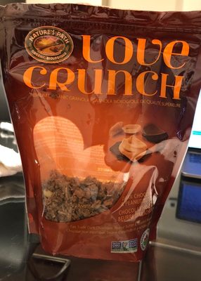 love crunch dark chocolate & peanut butter organic granola