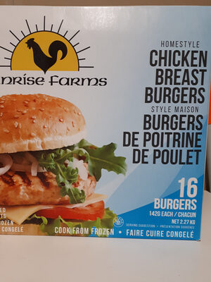 Burger de poitrine de poulet