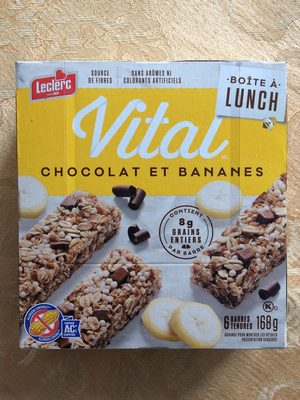 Barre tendre Chocolat et Banane