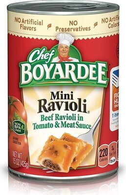 Mini Ravioli Beef Ravioli in Pasta Sauce