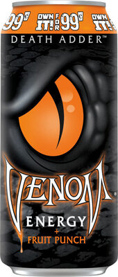 Fruit Punch Flavored Energy Drink, Lemon