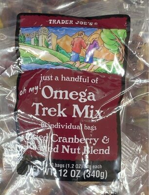 Omega Trek Mix Dried Cranberry & Roasted Nut Blend