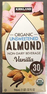 Organic Unsweetened Almond Non-Dairy Beverage Vanilla