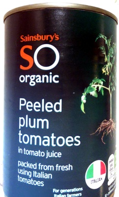 Italian organic plum tomatoes