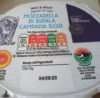 Taste the Difference Mozzarella di Bufala Campana D.O.P.