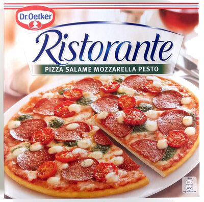 Ristorante Pizza Salame Mozzarella Pesto