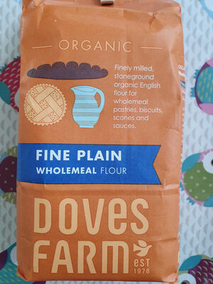 organic fine plain wholemeal flour