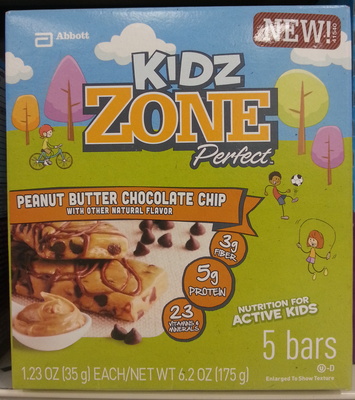 Peanut butter chocolate chip bar