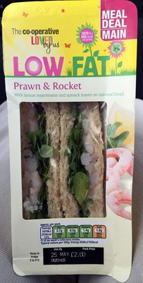 low fat prawn & rocket