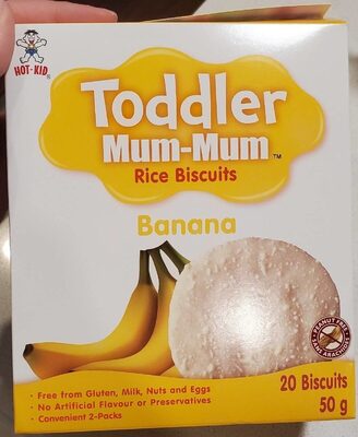 Toddler mum-mum banana rice biscuits