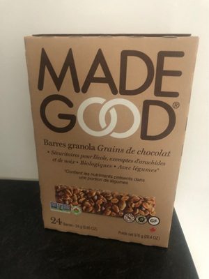 Chocolate Chip Organic Granola Bars
