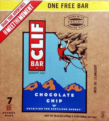 Chocolate chip energy bars, chocolate chip