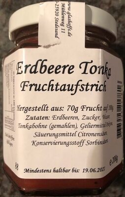 Erdbeere Tonka Fruchtaufstrich