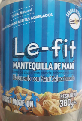 Pasta de maní con stevia sabor vainilla