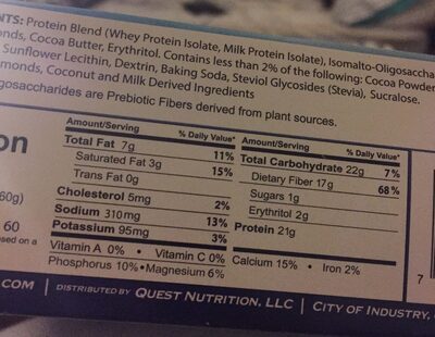 Quest Bar Cookies & Cream