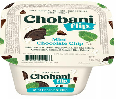 Flip Mint Chocolate Chip Low Fat Greek Yogurt