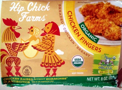 Hip chick farms, organic chicken fingers