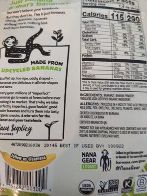 Organic Original Chewy Banana Bites