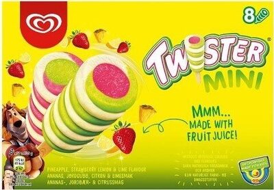 Twister Mini Iskrem 8 stk, 8 stk