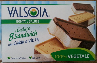 Gelato Sandwich Vegansk, 8stk, 320 g