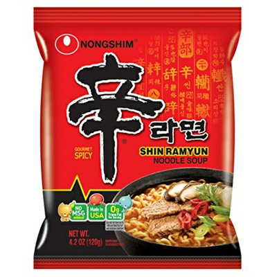 Shin Ramyun Instant Noodles, Hot & Spicy