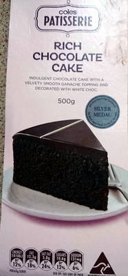 Coles Patisserie Rich Chocolate Cake