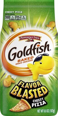 Goldfish Flavor Blasted Xtra Cheesy Pizza Baked Snack Crackers