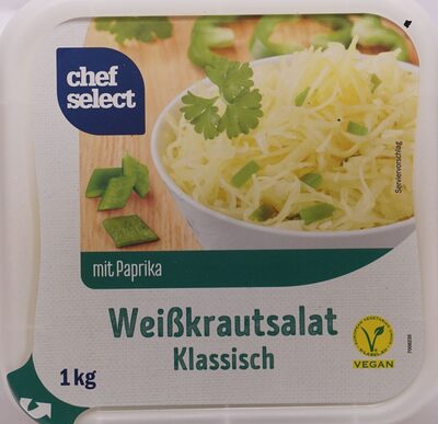 Weißkrautsalat klassisch, mit Paprika