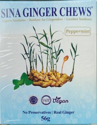 Ginger Chews With Peppermint