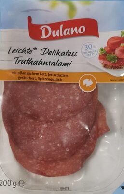 Leichte delikatess Truthahnsalami