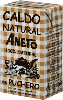 Caldo natural de puchero
