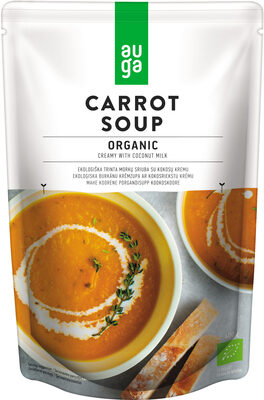 CARROT SOUP ORGANIC CREAMY WITH COCONUT MILK