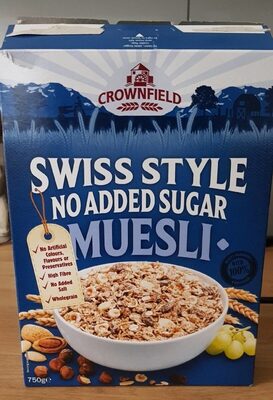 Swiss style no added sugar muesli