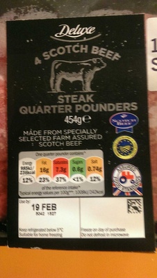 Steak quarter pounders