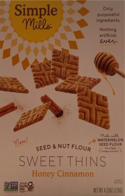 Seed & Nut Flour Sweet Thins Honey Cinnamon