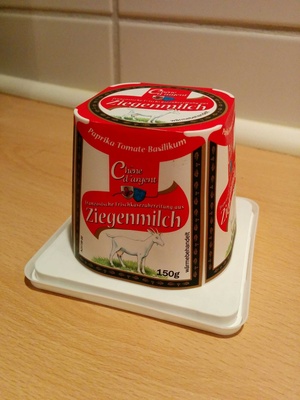 Goat cheese with tomato and basil