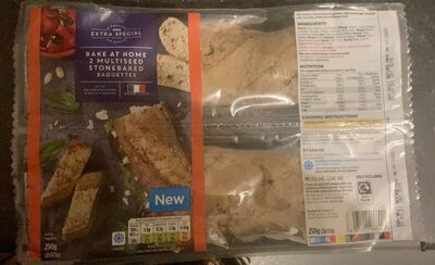 Multiseed stonebaked baguettes