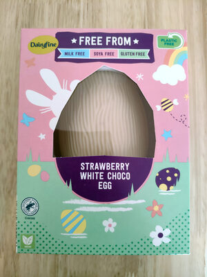 Strawberry white choco egg