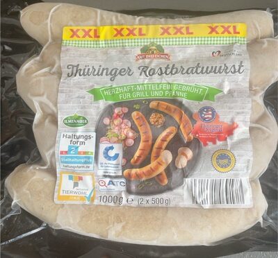 TK-Eigen Thüringer Bratwurst  Thüringer Rostbratwurst Herzhaft-mittelfein; zum Braten oder für den Grill Aus der Kühlung 5.99€ 1kg Packung
