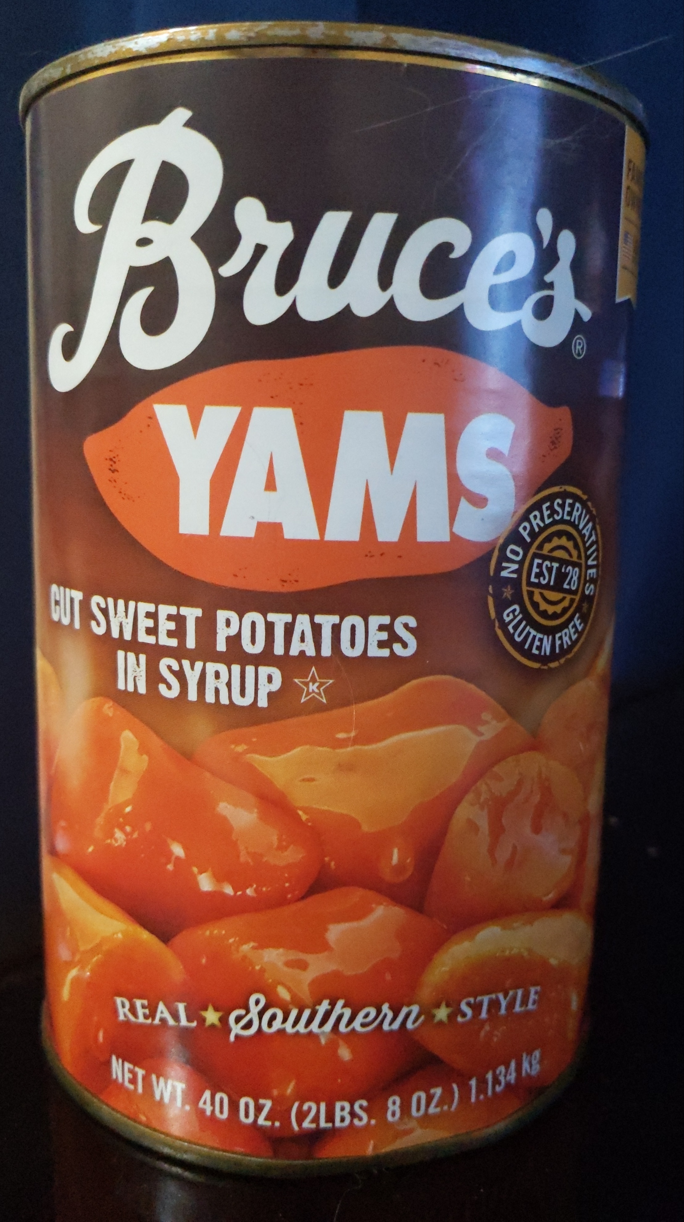 Yams Cut Sweet Potatoes In Syrup