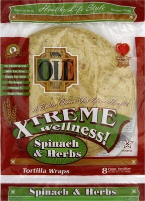 Spinach & Herbs Tortilla Wraps