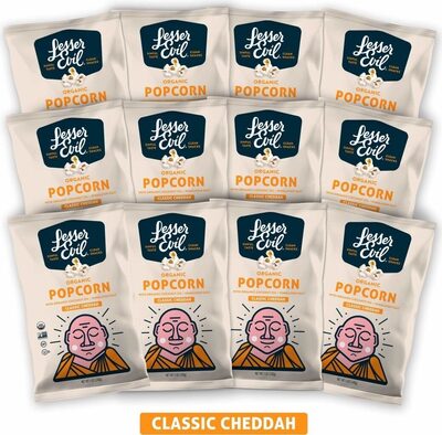 Organic Popcorn, Classic Cheddah