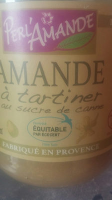 amande à tartiner au sucre de canne