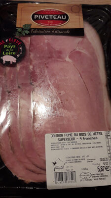 Chargement…jambon  fume au bois de hêtre  4 tranches