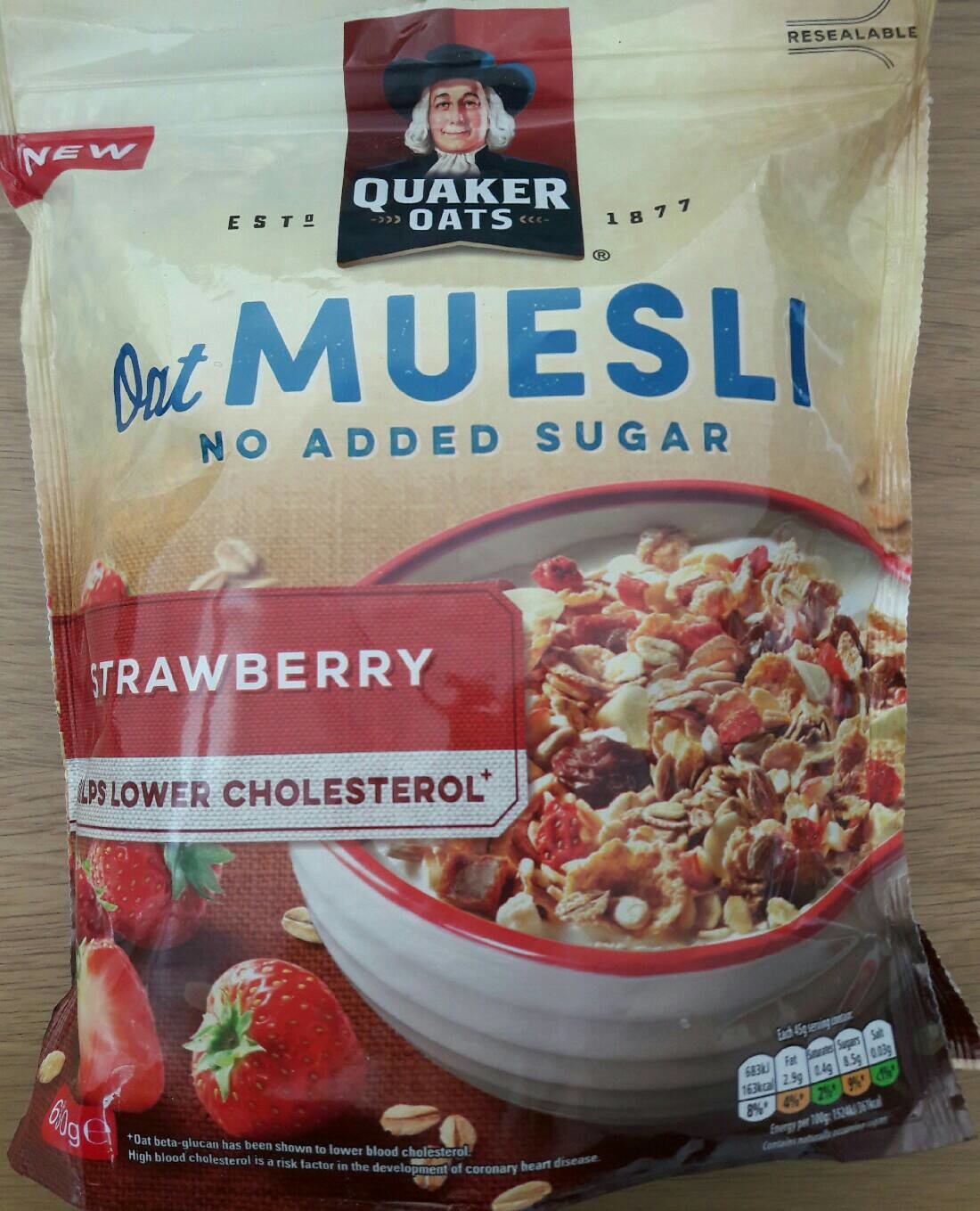 Quaker Oat Muesli, Strawberry