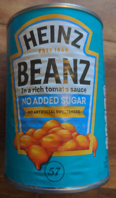 BEANZ In a rich tomato sauce NO ADDED SUGAR