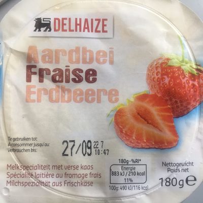 Quark / Fromage frais , mit Erdbeeren / avec frais...