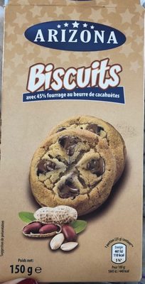 Biscuits avec 45% Fourrage au Beurre de Cacahuètes
