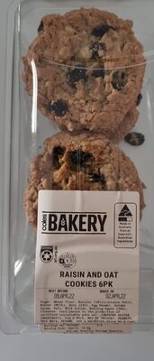 Raisin and Oat Cookies