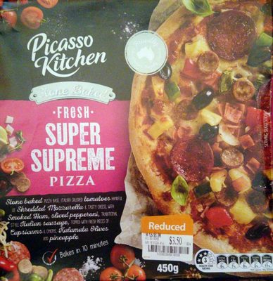 Picasso Kitchen Fresh Super Supreme Pizza